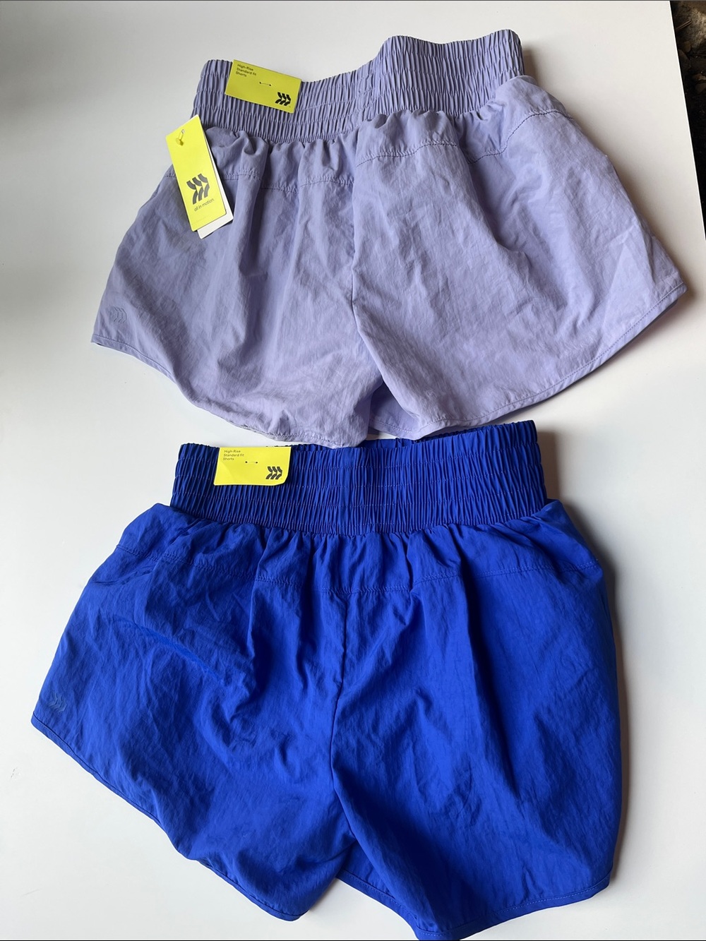 all in motion Lavender and Cobalt Blue Athletic Shorts Set size 10/12
